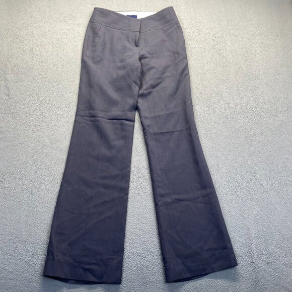 J.Crew Women's Charcoal Pants Size 2,Favorite Fit,100% Wool,Lined,Pockets,Zip - Picture 11 of 11
